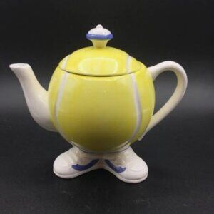 Vintage 1980' Tennis Ball Teapot Unique Quirky Eclecic Kitchen
